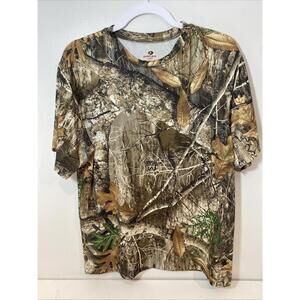 Mossy Oak Real tree Edge Breathable Camo T Shirt Large Hunting
